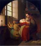 Hildebrandt Ferdinand Theodor Children Expecting the Christmas Feast  - Hermitage
